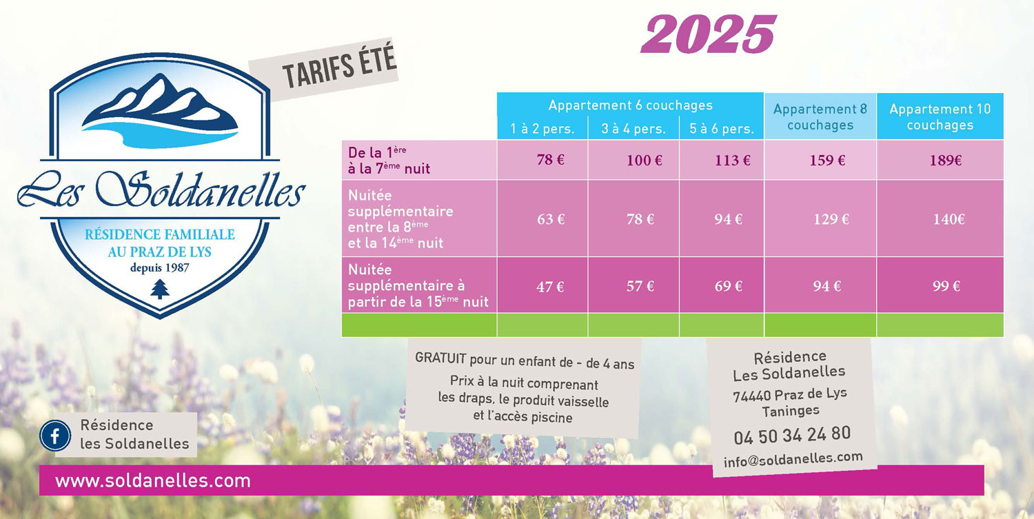 Rates Les Soldanelles au Praz de Lys